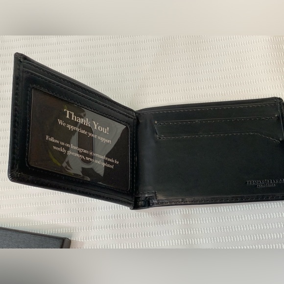 Serman Brands 1.0 RFID Blocking Wallet - NEW in Box. JET BLACK ELITE - Picture 3 of 6